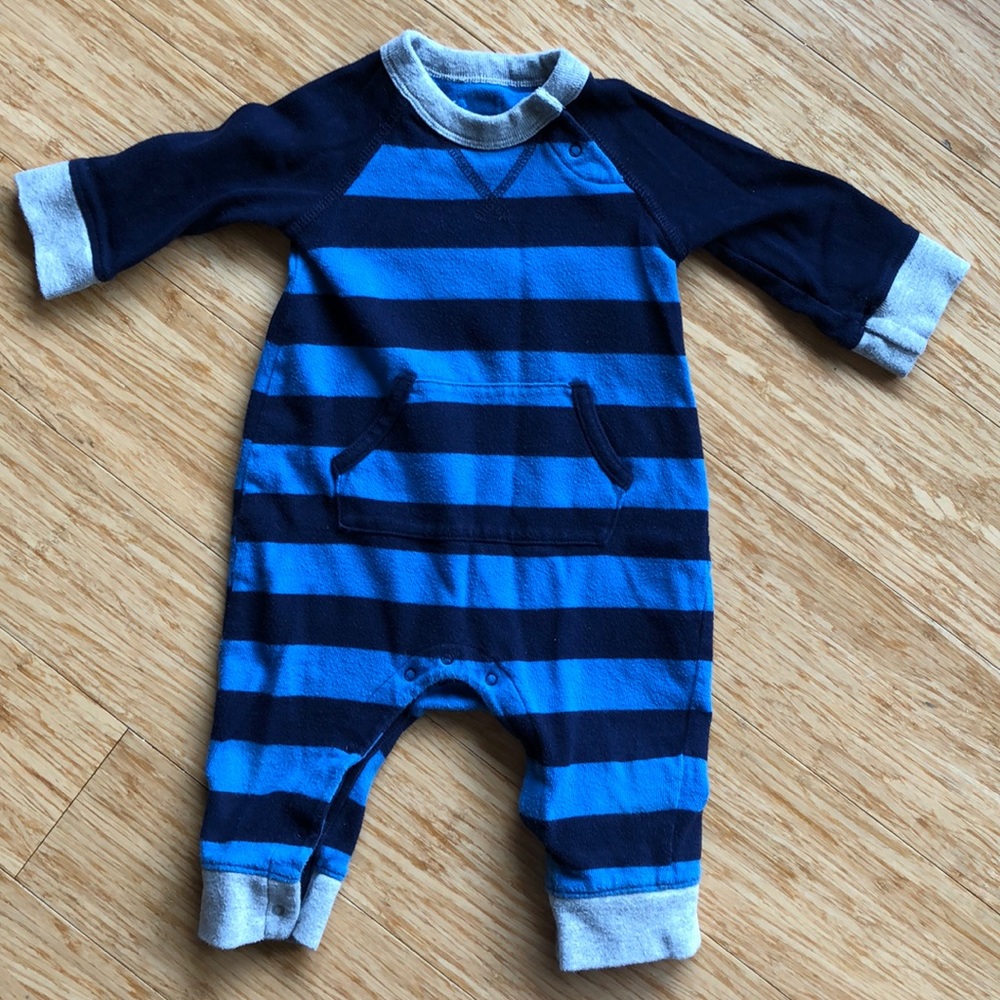 Baby Gap striped romper - size 6-12 months